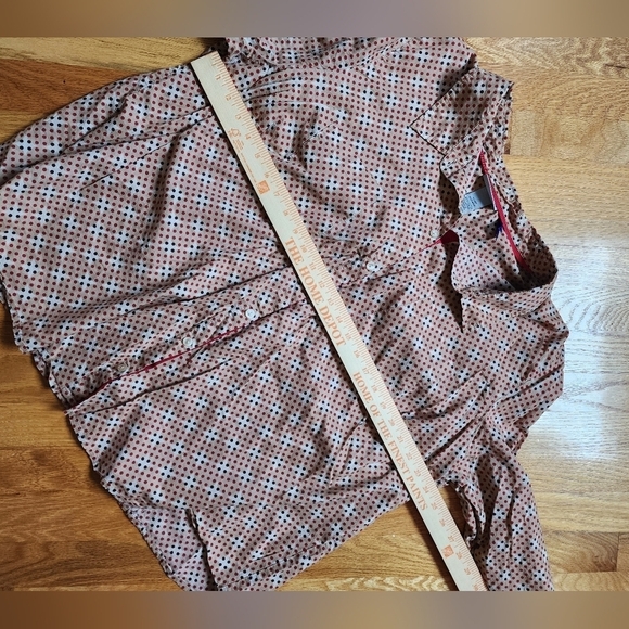 Catherines long sleeve button top blouse polka dot size 3x petite office casual - Picture 3 of 8